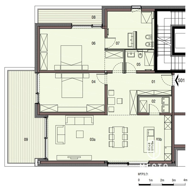 Premium 3-bedroom apartment in Residence Preska – 10
