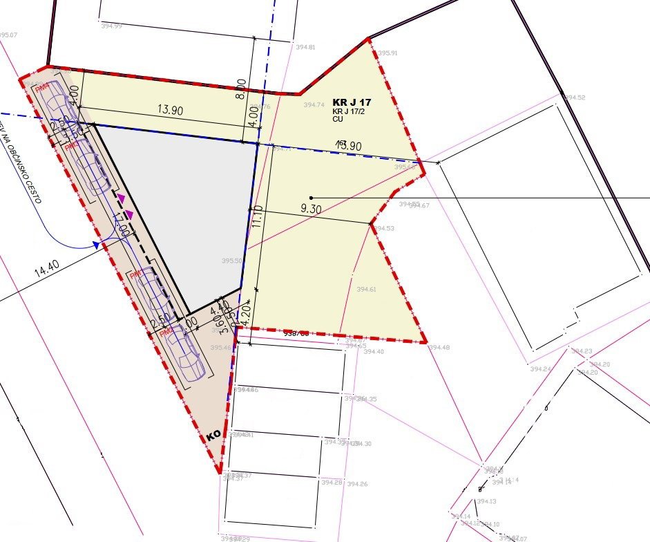 Plot with a conceptual design – Kranj city centre – 4
