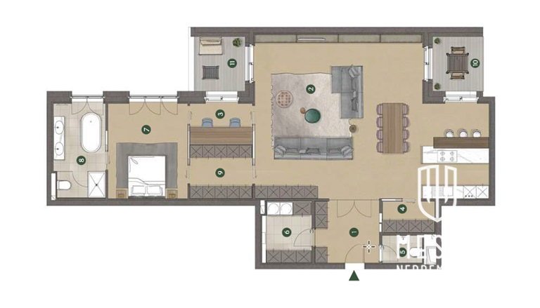 Exceptionally spacious 2-bedroom apartment – 13